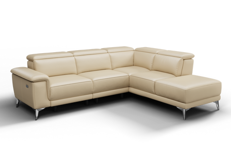 Pista Leather Reclining Sectional Lounge