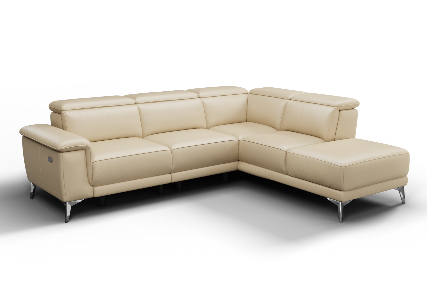 Pista Leather Reclining Sectional Lounge