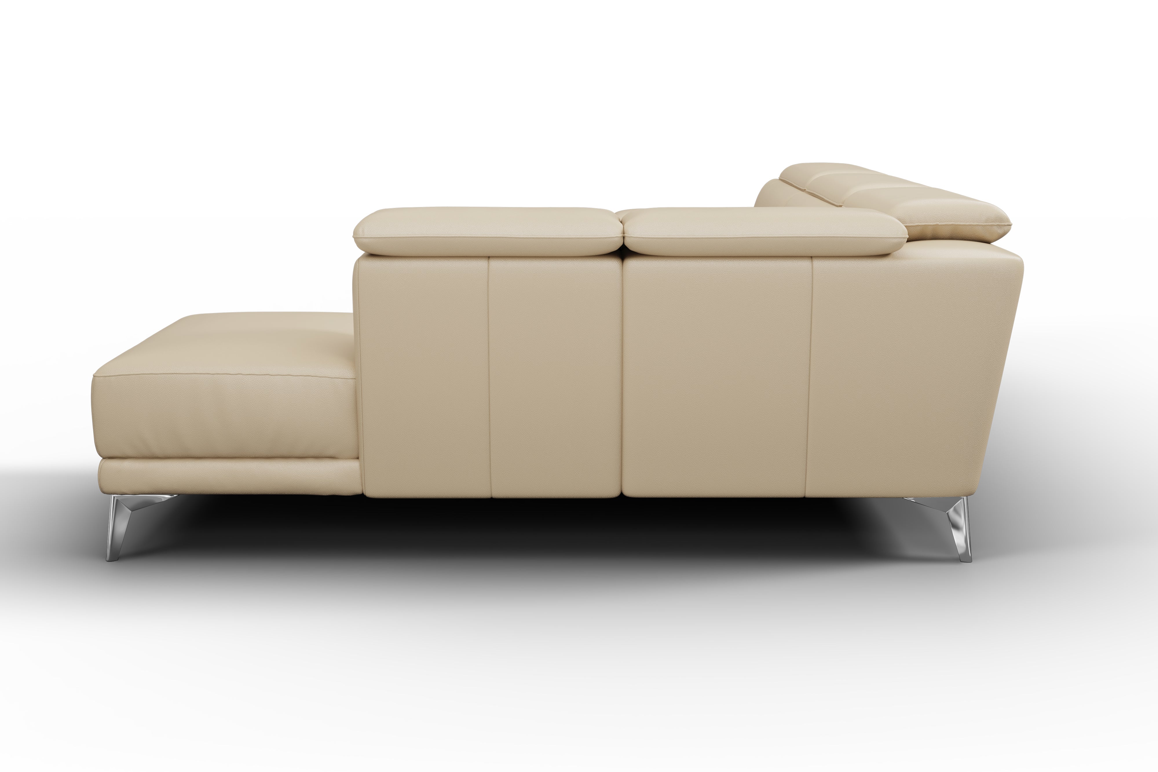Pista Leather Reclining Sectional Lounge