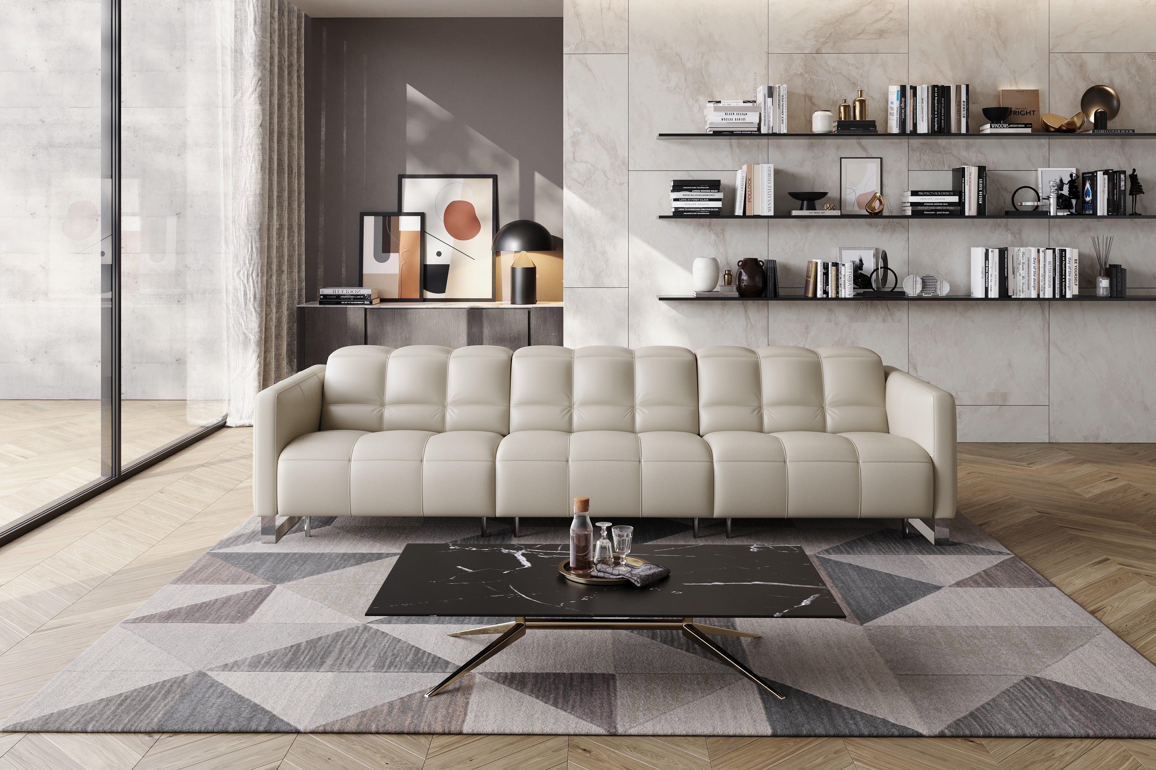 Sofia Leather Recliner Lounge