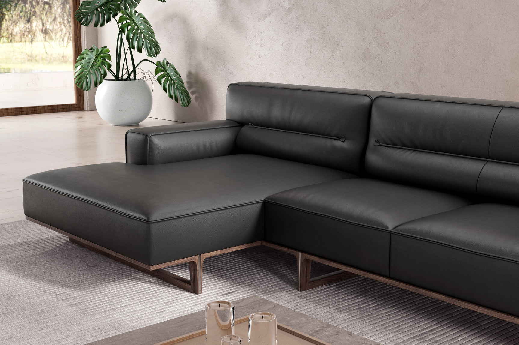 Varna Leather Sectional Lounge