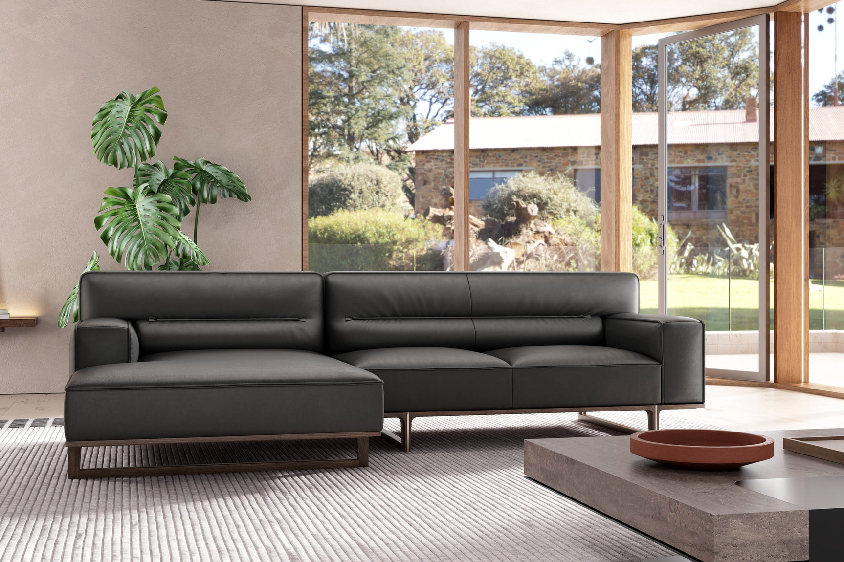 Varna Leather Sectional Lounge