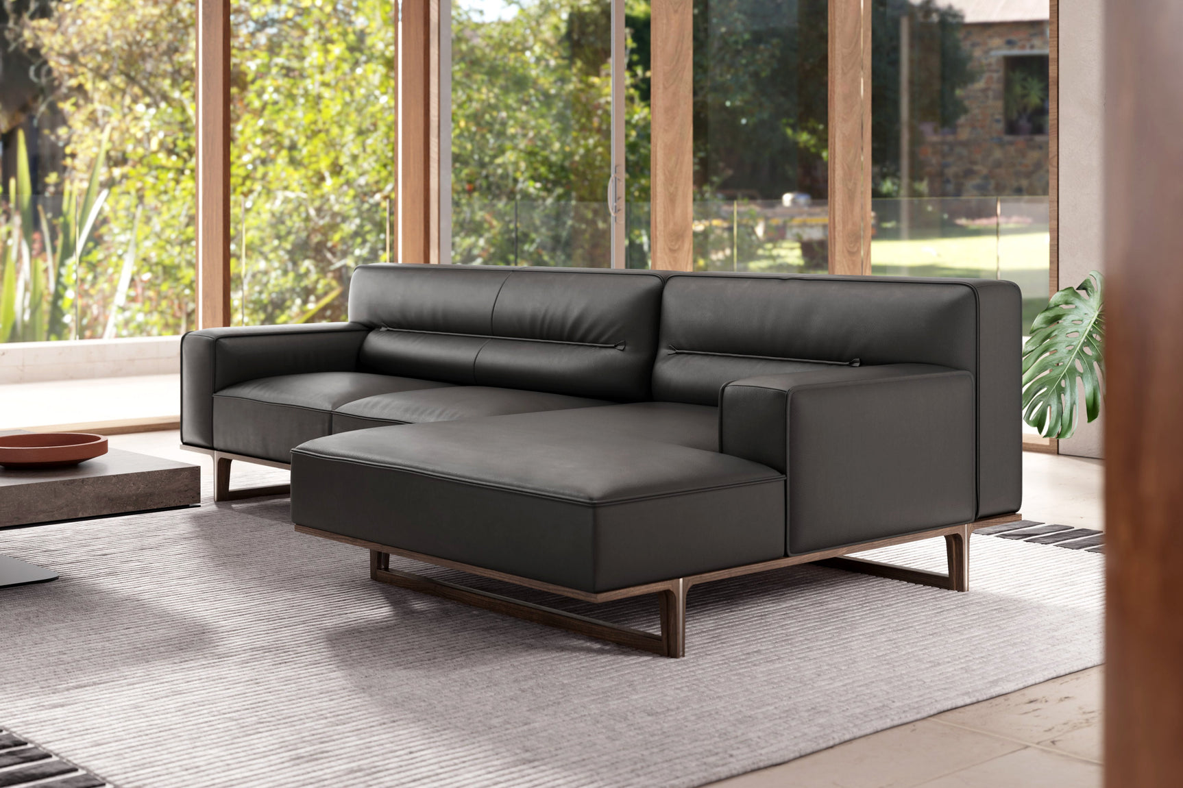 Varna Leather Sectional Lounge