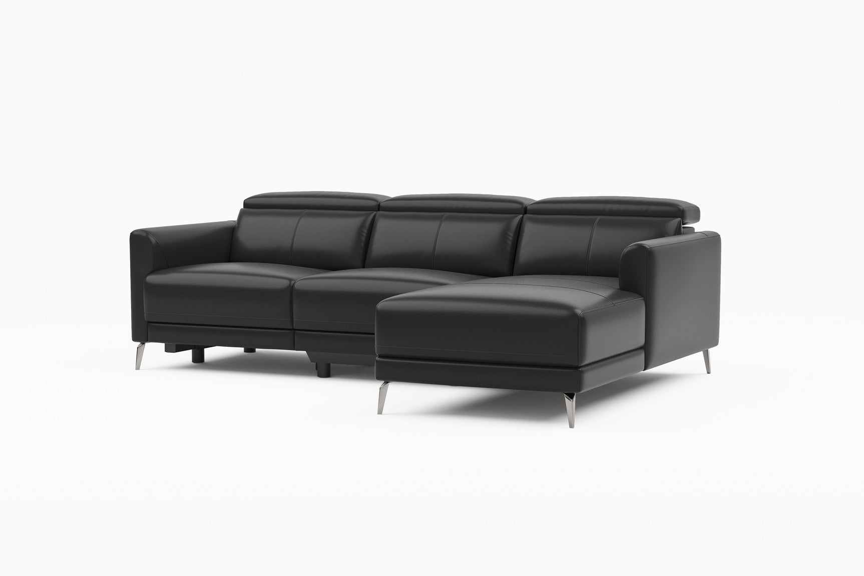 Andria Leather Reclining Sectional Lounge