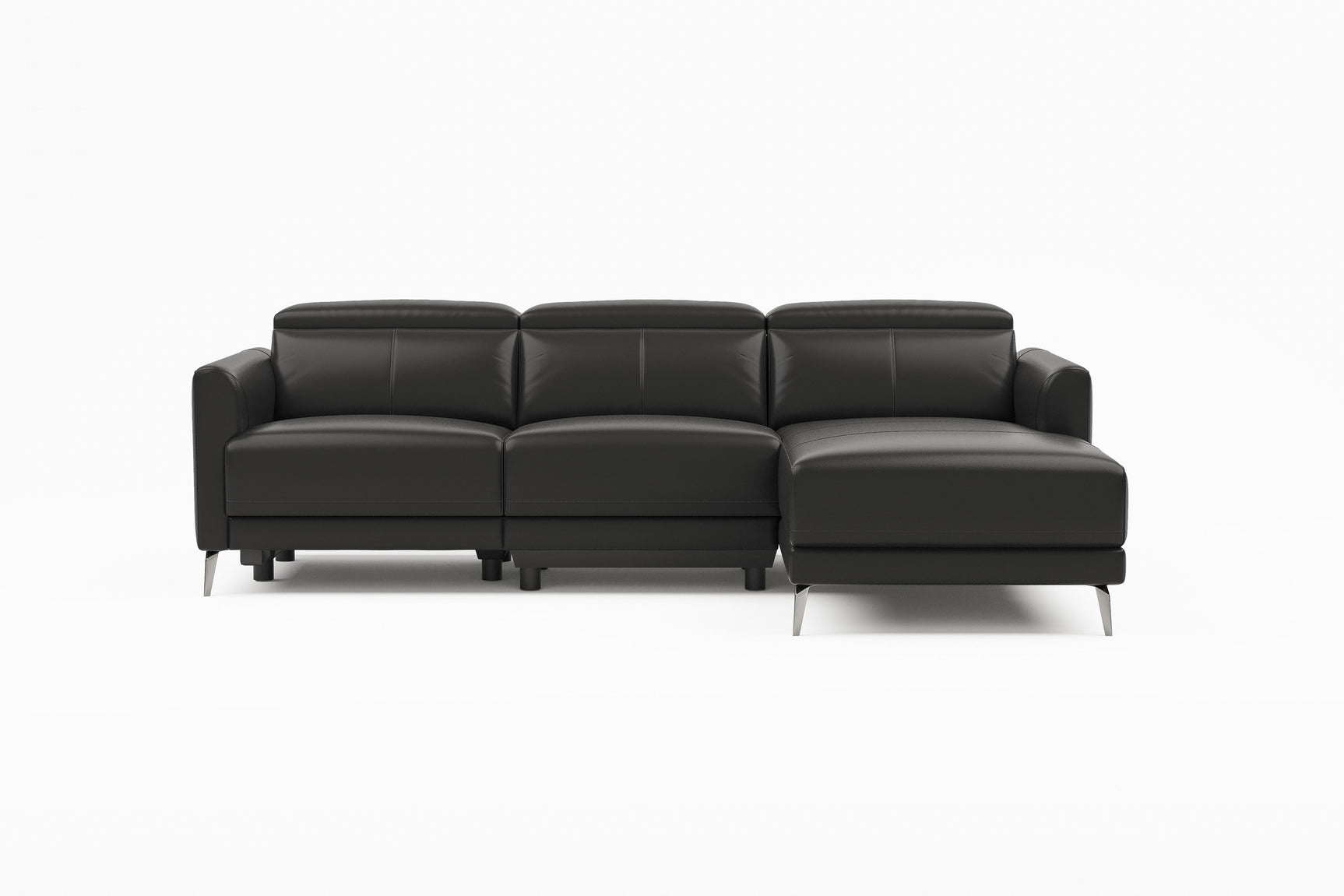 Andria Leather Reclining Sectional Lounge