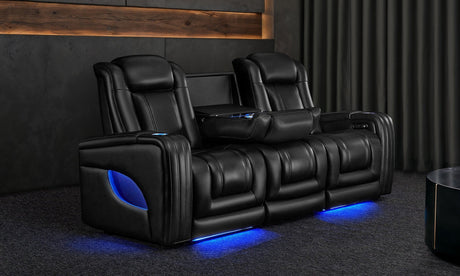 Dual-use home theater and gaming seating setup