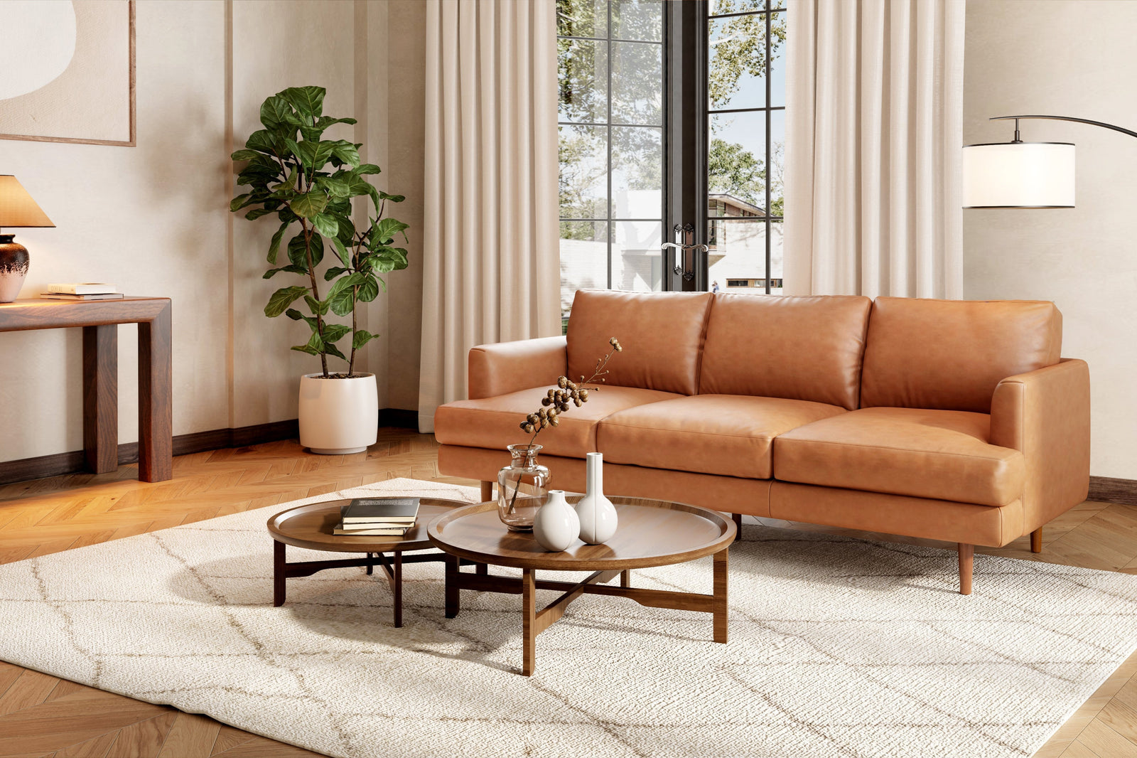 Brown, Beige and Cream Leather Lounges: How to Style Neutral Tones in Australian Interiors