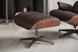 Armoni Eames Replica Leather Chair & Ottoman