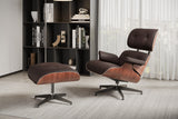 Armoni Eames Replica Leather Chair & Ottoman