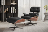 Armoni Eames Replica Leather Chair & Ottoman