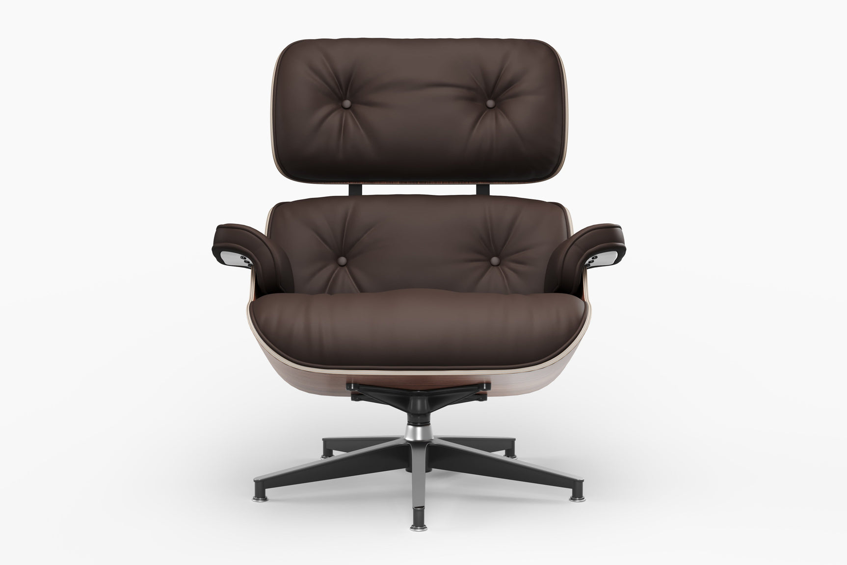 Armoni Eames Replica Leather Chair & Ottoman