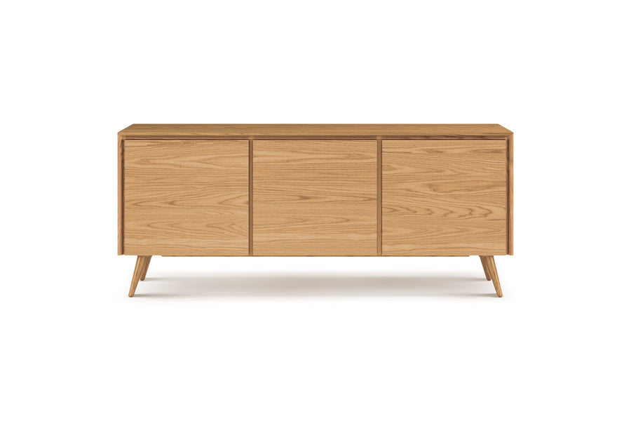 Valencia Abigail Mid-Century Modern Sideboard, Natural Color