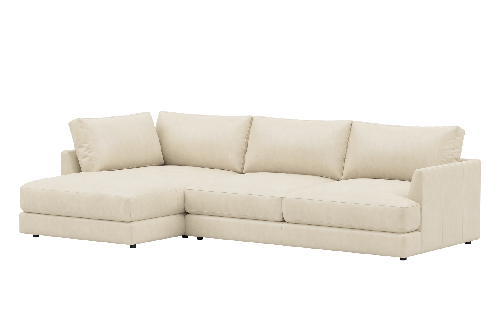 Serena Leather Sectional Lounge