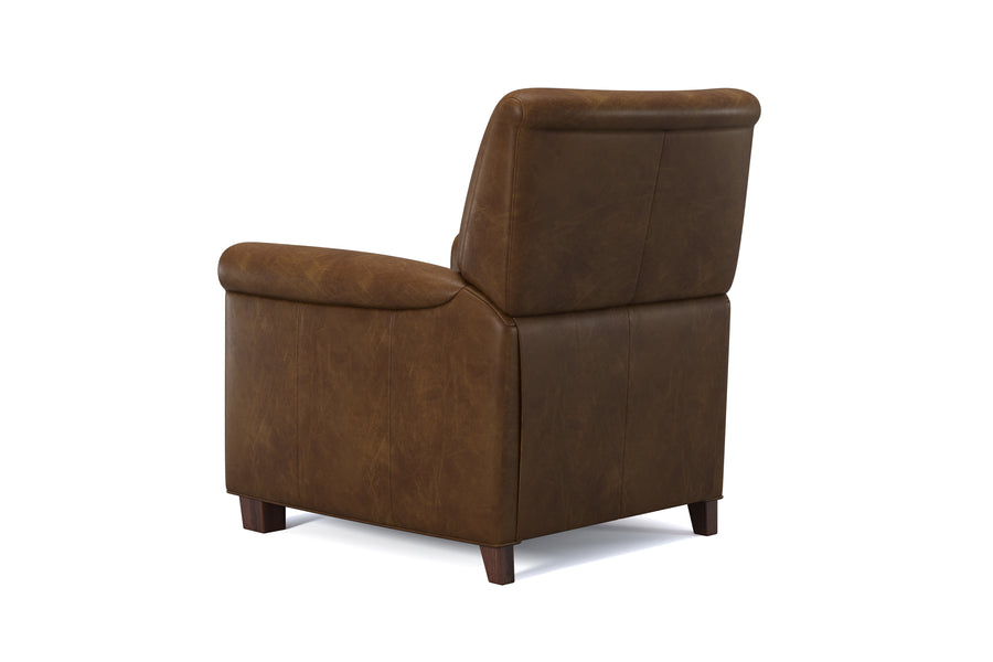 Valencia Terrance Top Grain Leather Recliner Chair, Chocolate