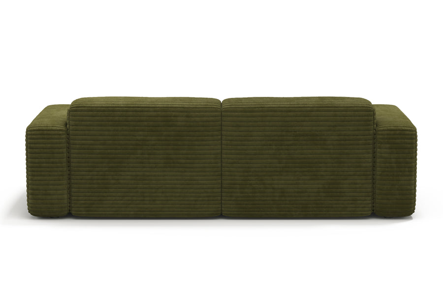 Valencia Maddie Fabric Wide Lounge, Olive Green