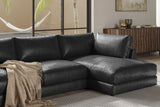 Serena Leather Sectional Lounge