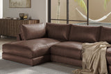 Serena Leather Sectional Lounge