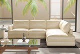 Serena Leather Sectional Lounge