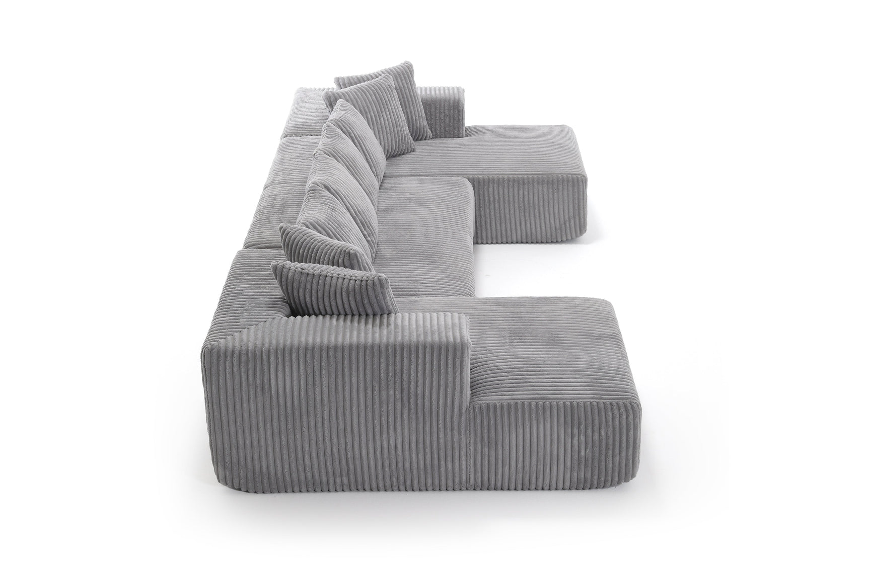 Alexus Corduroy Fabric Sectional Lounge