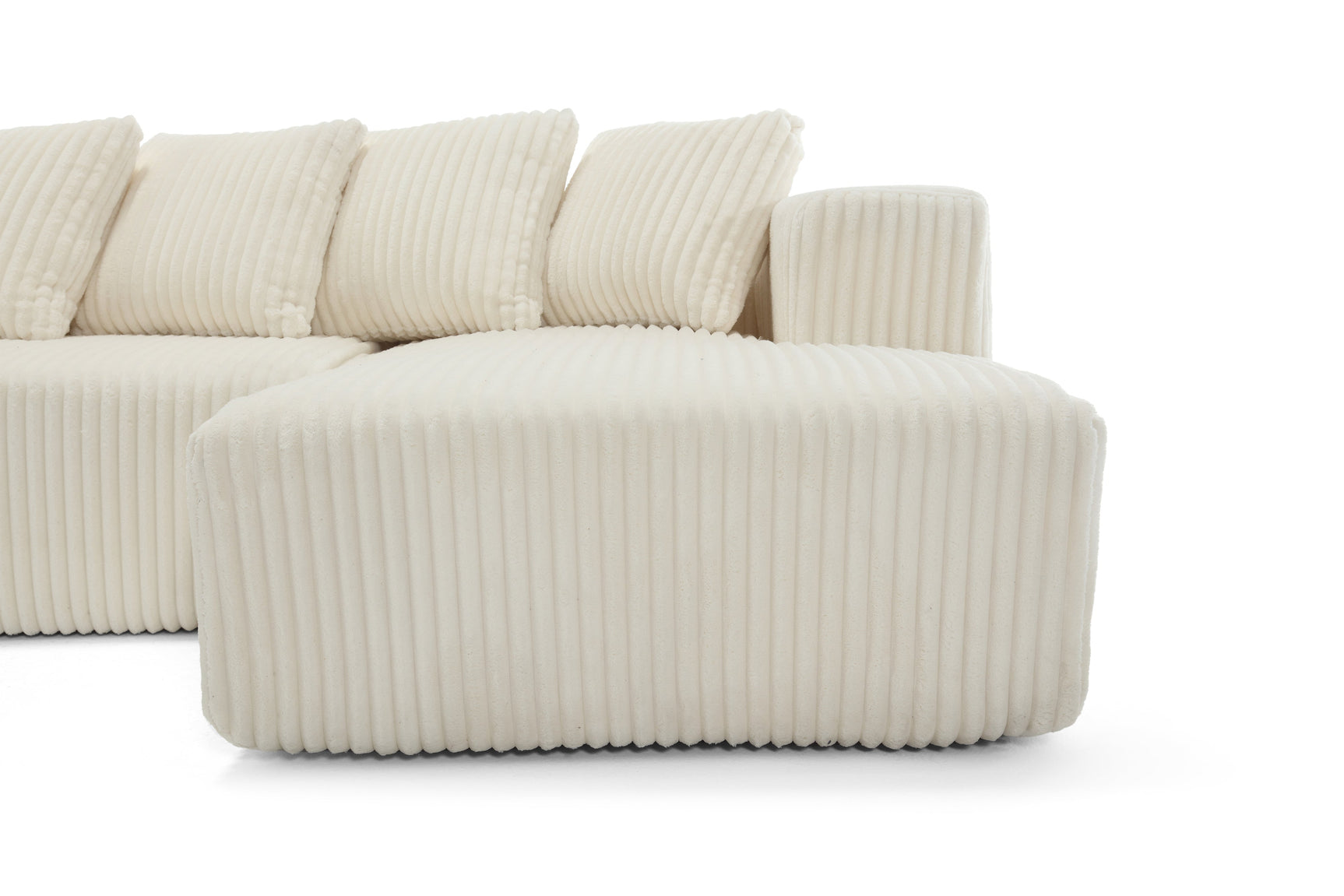 Alexus Corduroy Fabric Sectional Lounge