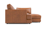 Serena Leather Sectional Lounge