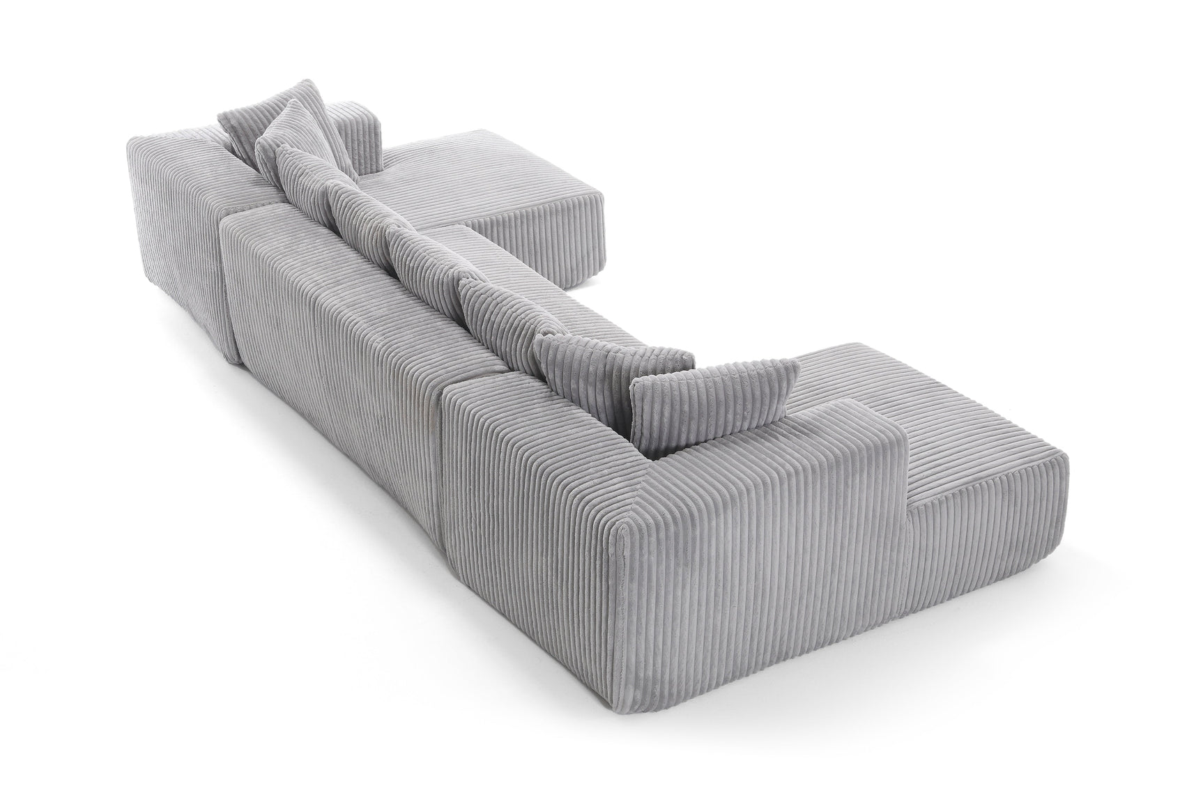 Alexus Corduroy Fabric Sectional Lounge
