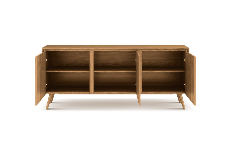 Valencia Abigail Mid-Century Modern Sideboard, Natural Color