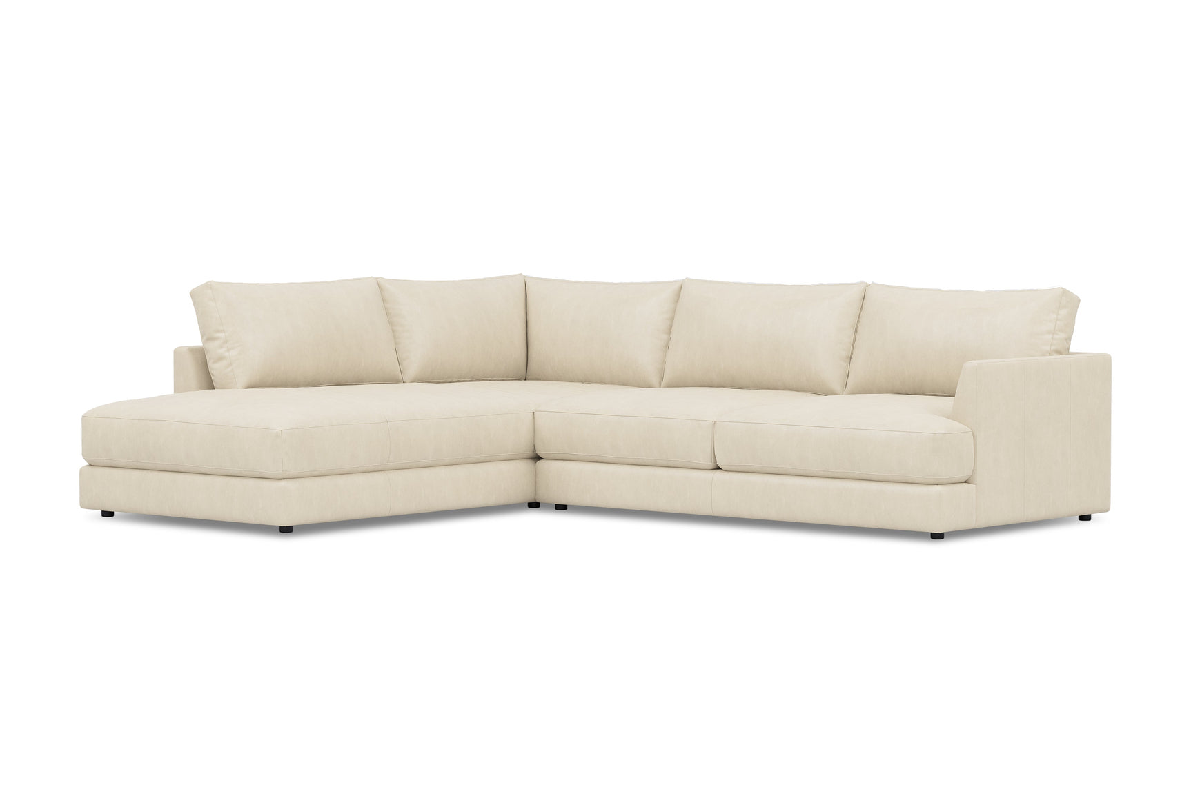 Serena Leather Sectional Lounge