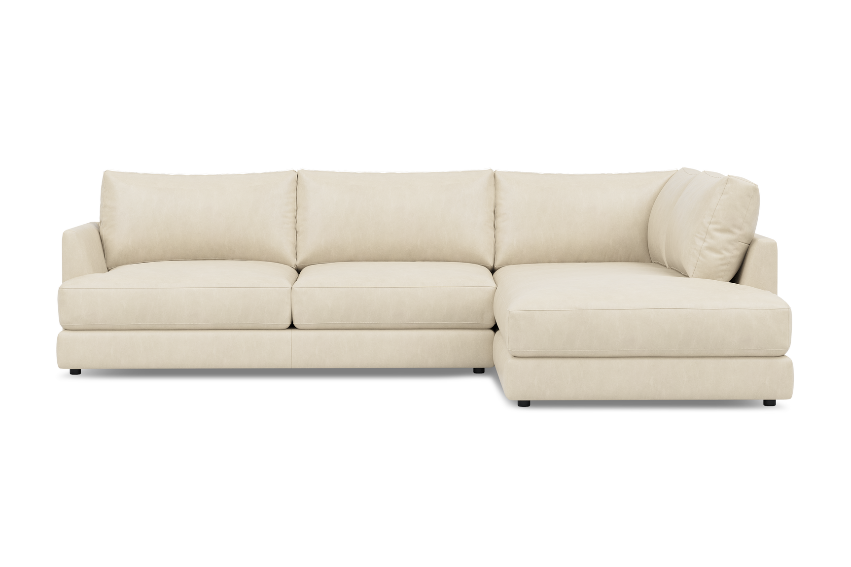 Serena Leather Sectional Lounge