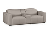 Carmen Leather Dual Recliner Lounge with Console