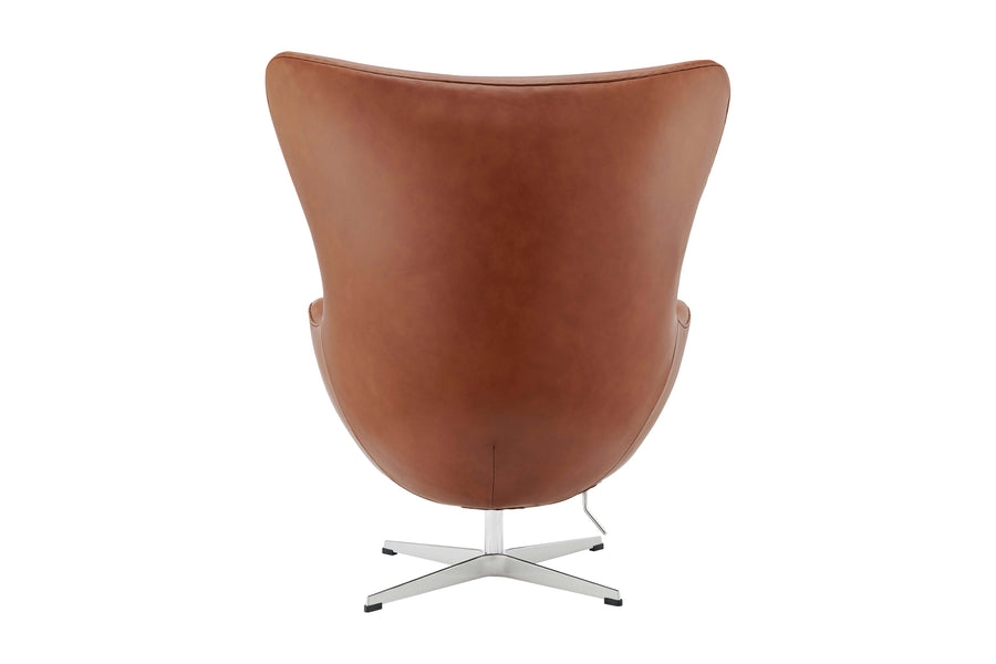 Valencia Finola Leather Accent Chair, Brown Color