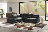 Serena Leather Sectional Lounge