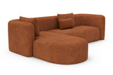 Jordyn Velvet Fabric Sectional Lounge