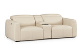 Carmen Leather Dual Recliner Lounge with Console