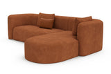 Jordyn Velvet Fabric Sectional Lounge