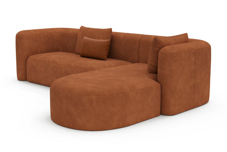 Jordyn Velvet Fabric Sectional Lounge