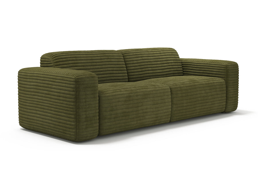 Valencia Maddie Fabric Wide Lounge, Olive Green