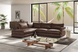 Serena Leather Sectional Lounge
