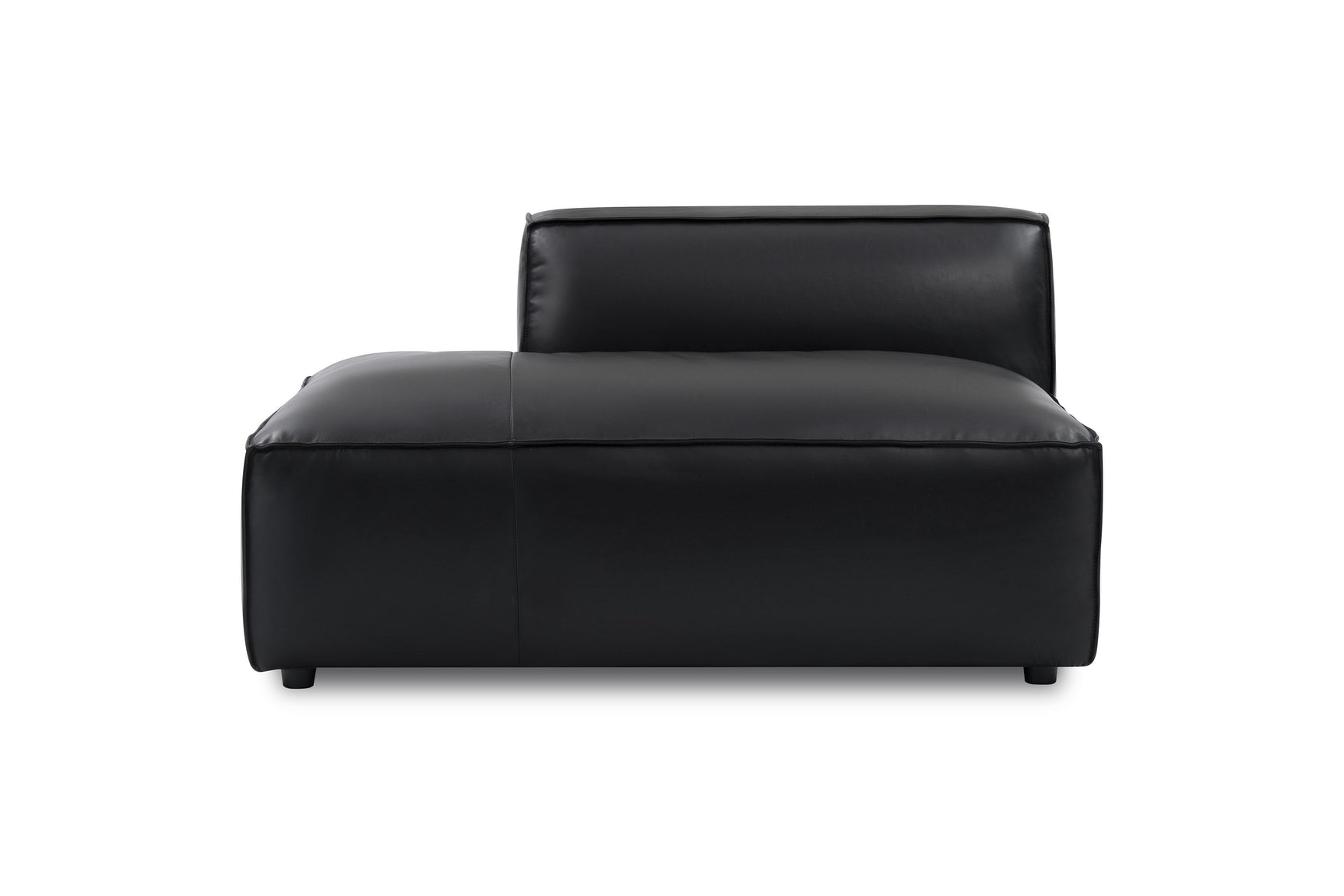 Nathan Leather Left Open-End Lounge Module