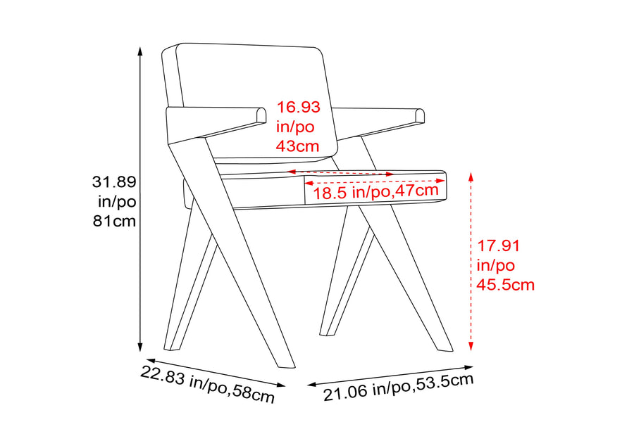 Valencia Caspar Fabric Dining Chair, Grey