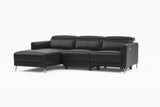 Andria Leather Reclining Sectional Lounge