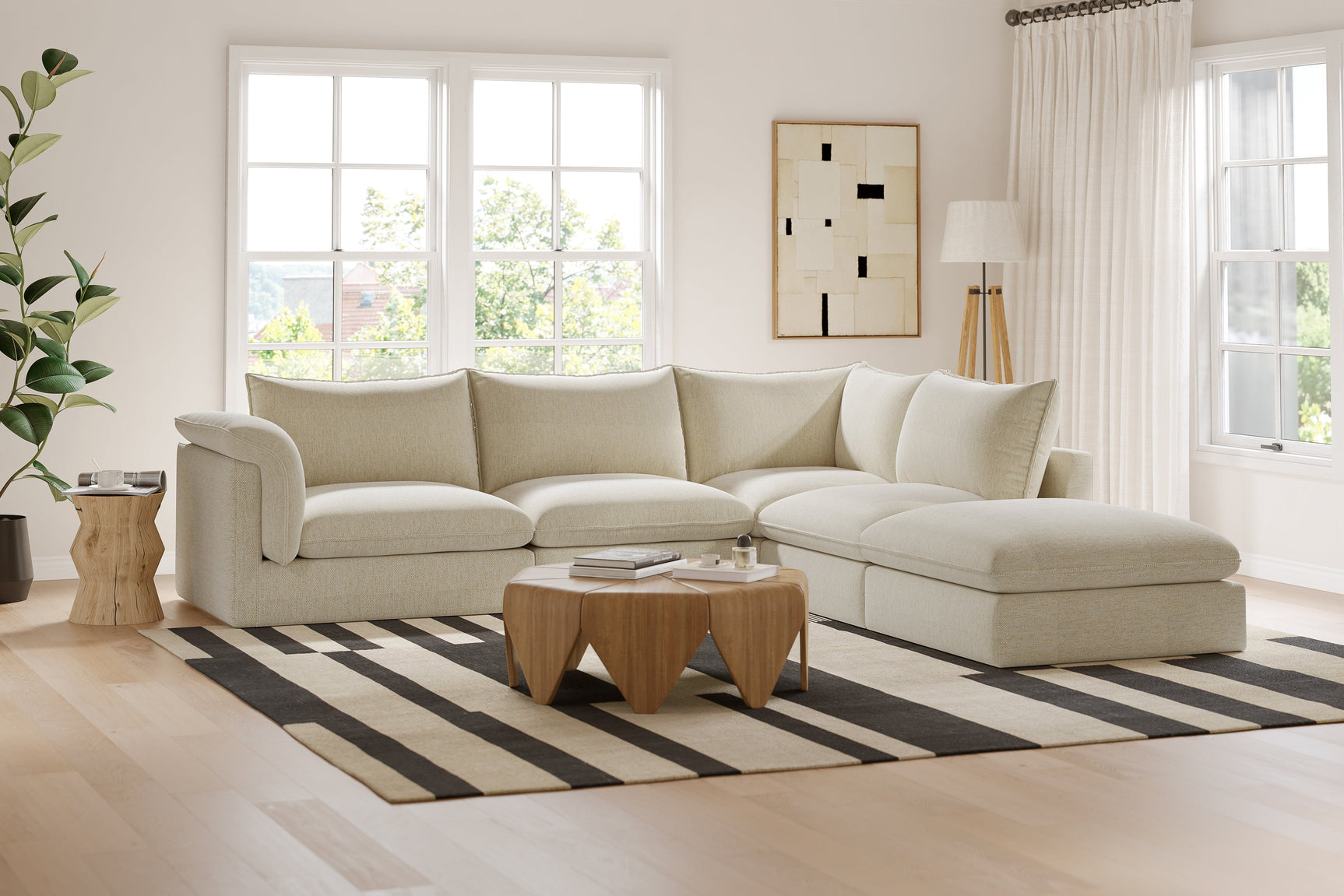 Frederick Fabric Corner Sectional Lounge