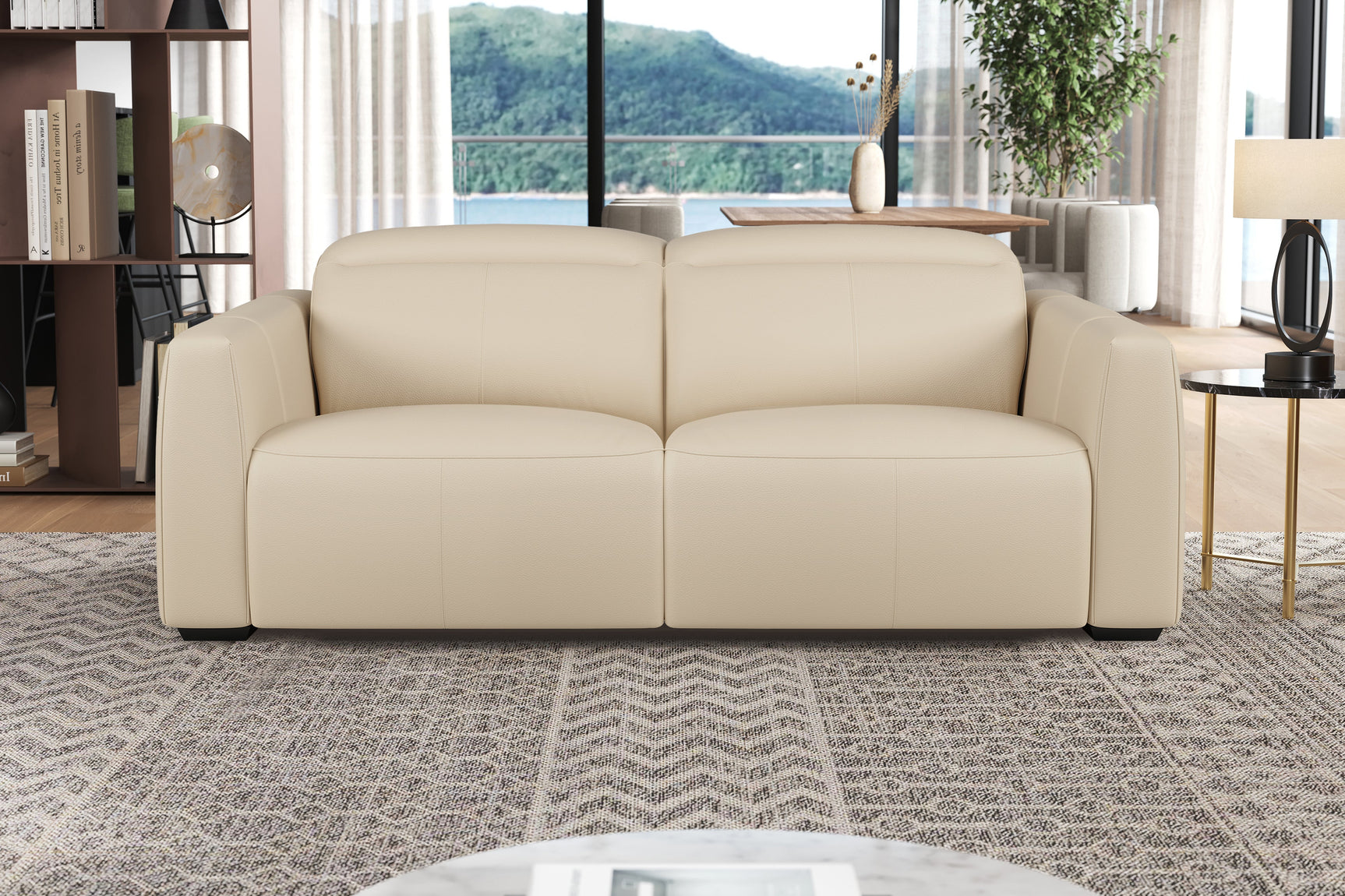 Carmen Leather Dual Recliner Lounge