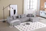 Alexus Corduroy Fabric Sectional Lounge