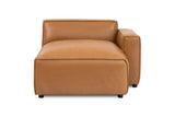 Nathan Leather Right Chaise Lounge Module
