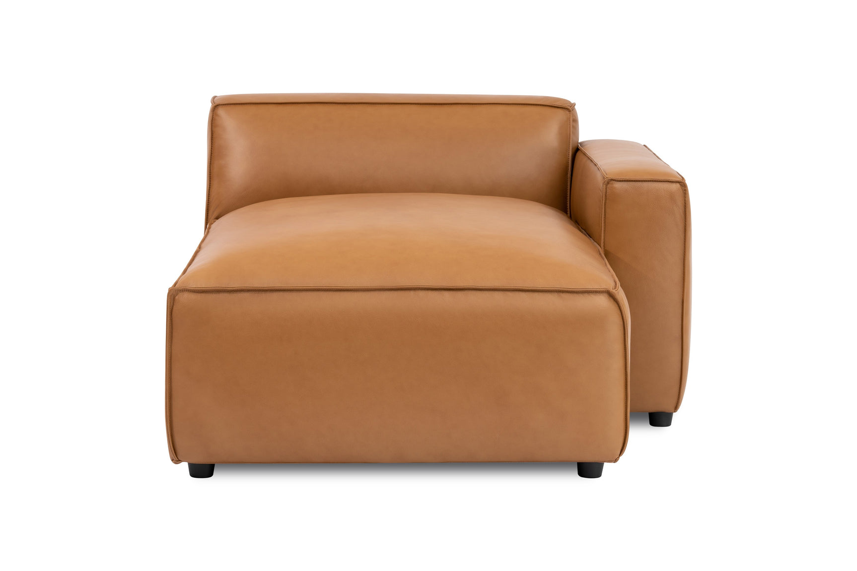 Nathan Leather Right Chaise Lounge Module