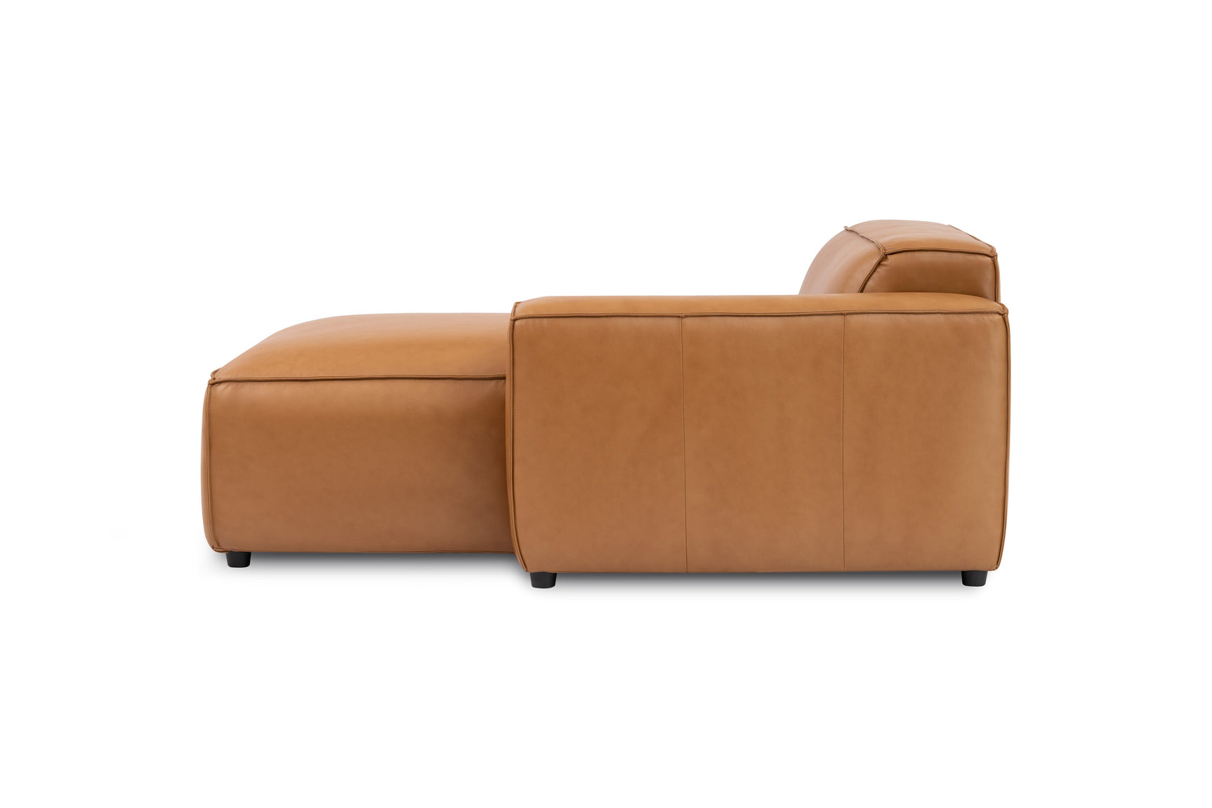 Nathan Leather Right Chaise Lounge Module