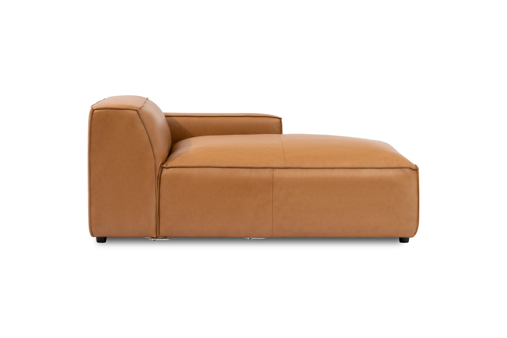 Nathan Leather Right Chaise Lounge Module