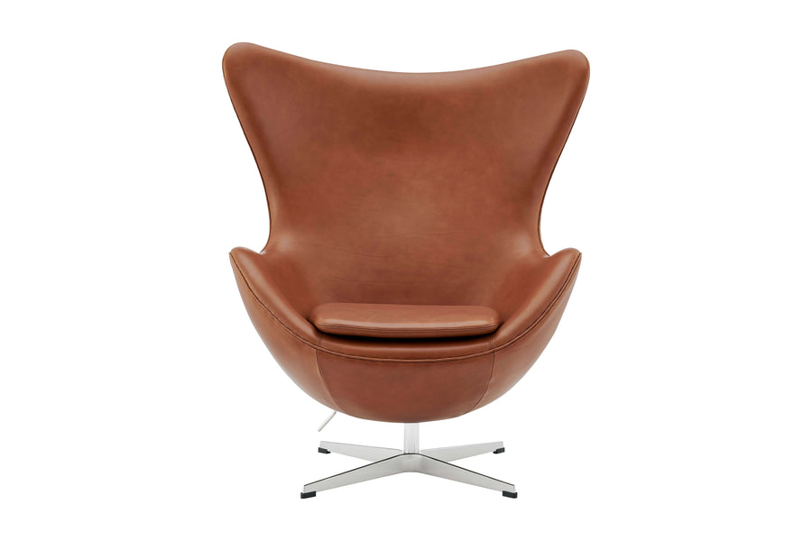Valencia Finola Top Grain Leather Accent Chair, Brown Color