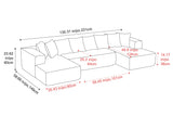 Alexus Corduroy Fabric Sectional Lounge